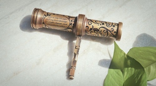 Brass kaleidoscope antique - brass,