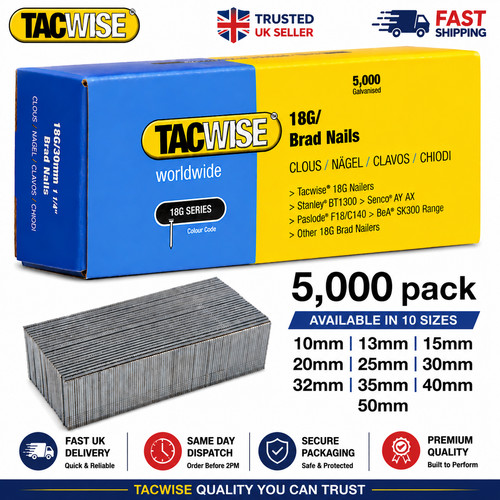 Tacwise 18g gauge - brad, nails