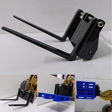 For Huina 583 Loader Model Forklift Metal Modified Forklift Bucket Black Fork