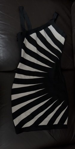 Herve leger black and cream - herve,