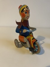 Vintage Tin Toy Boy Tricycle