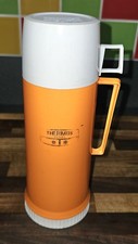 Vintage 1970s Orange Thermos