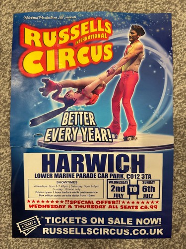 Russell circus poster 2025 - russell's,