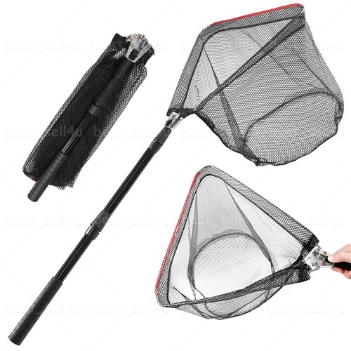 Folding fishing landing net - folding,
