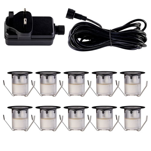 Set 30mm ip67 black - set,