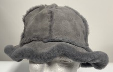 UGG Sheepskin Bucket Hat Gray
