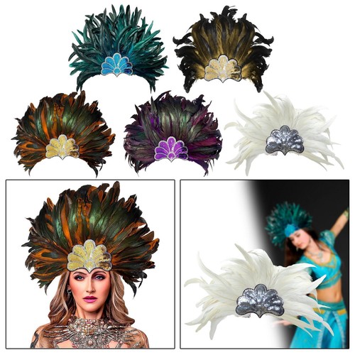Feather headdress fancy dress - headdress,