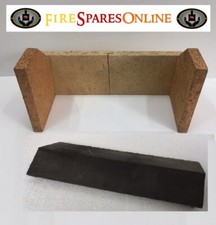 Fire brick set for Firefox 8 stove - Genuine Clay Fire Bricks & Baffle Plate