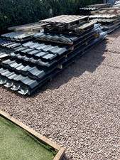 polyester coated anthracite grey tile effect roofing sheets £4.20 inc vat per ft