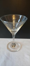 Babycham cocktail glass twisted stem