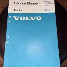 Volvo Trucks F7 F 10 F12 Brakes Service Manual 1979 - 75 Page * Reprint Copy *