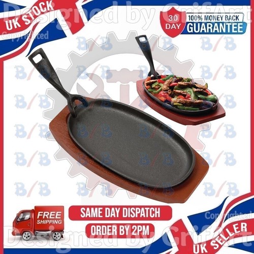 Large steak sizzling plate - large,