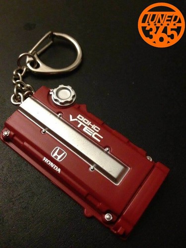 Honda b16 b18 keyring red - b18,