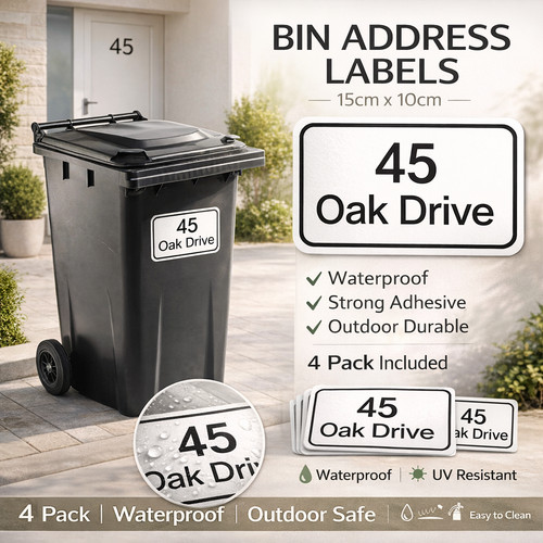 Wheelie bin stickers - wheelie,