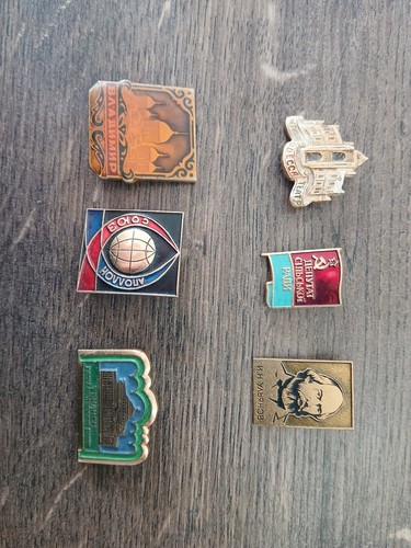 Soviet union badges - badges, six