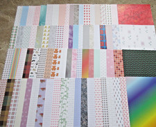 CRAFT CLEAROUT 75 A4 BACKING PAPERS ASSORTED DESIGNS (SEE ALL PHOTOS)