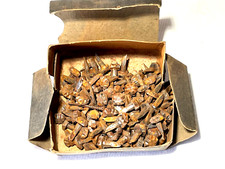 RARE Vin. Lot-100 YR. Old Cobbler's 3/8" Sole & Heel Grooved Head Hob Nails-(C)