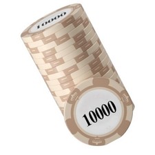 20pcs Poker Chip Set Clear