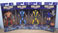 McFarlane MORTAL KOMBAT KLASSIC Scorpion Sub-Zero Kitana Liu Kang Figures