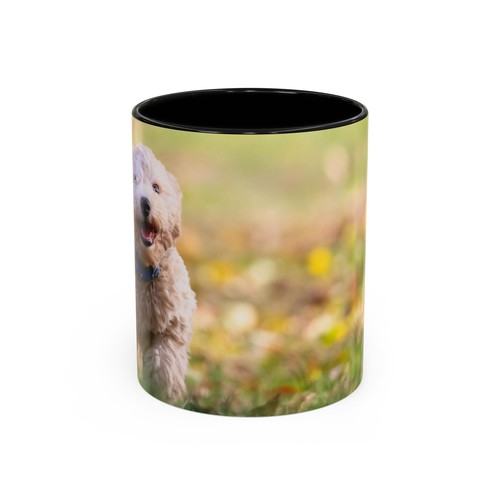 Running labradoodle mug - running, |