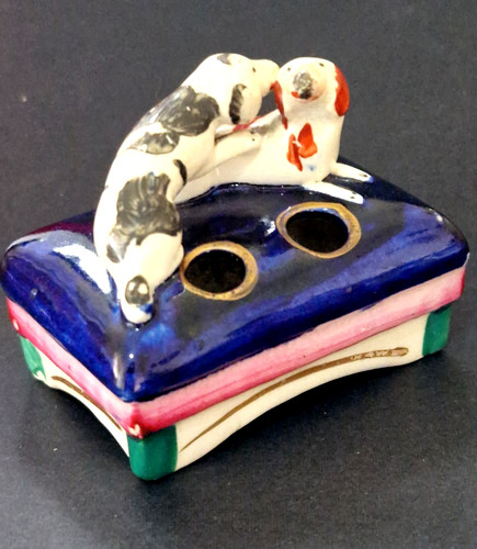 Antique inkwell staffordshire - inkwell,