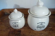 2 BUTLERS Mrs.Winterbottom ´ S Terraglia Contenitori Con Deckel, Stile Rustico