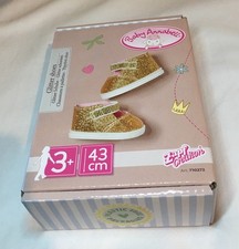 Baby Annabell Golden Sparkly Shoe Accessories 