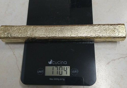 1704 grams scrap gold bar - 1704,