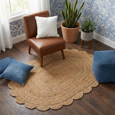 Jute Rug Natural Carpet Mat