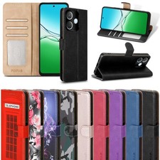 For OPPO A5 Pro 5G Case, Leather Wallet RFID Block Magnet Flip Stand Phone Cover