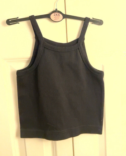 Primark black ribbed knit tank - primark,