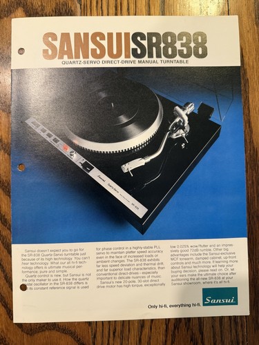 Vintage original sansui sr838 - vintage,