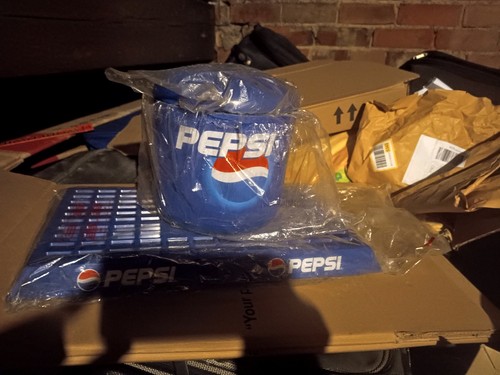 Retro pepsi ice bucket and - ice,