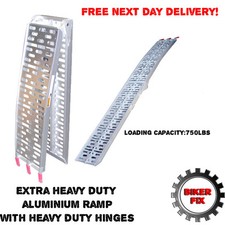 MOTORBIKE MOTORCYCLE ATV QUAD BIKE TRAILER ALUMINIUM FOLDING LOADING RAMP