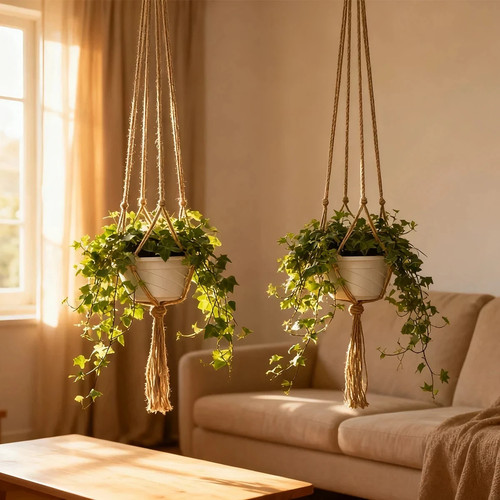 Macrame plant hanger garden - macrame,