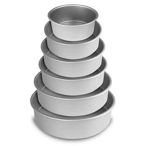 Cake tins round inch deep - cake,