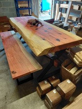 Large Sequoia Wood Table  Big 