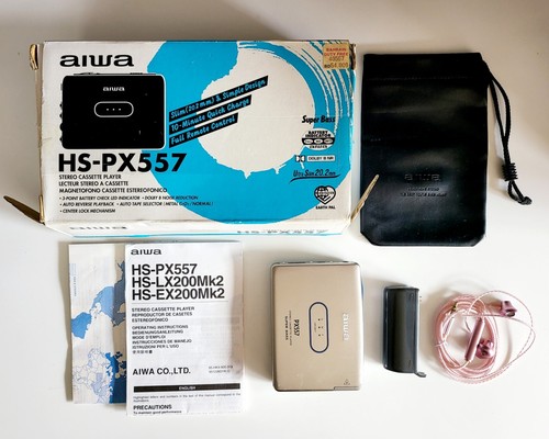Slim aiwa stereo cassette - slim,