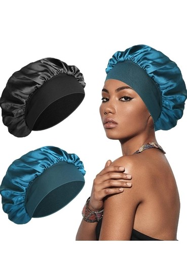 Pack satin hair bonnet - hair,