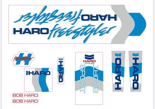 Haro freestyler sport decal - sport,