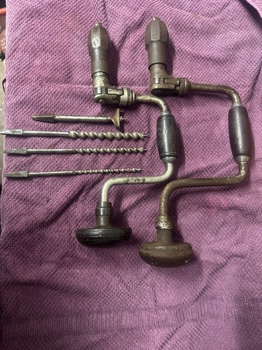 Hand brace drill - &, bits