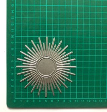 Large Sunburst Hot Foil Plate