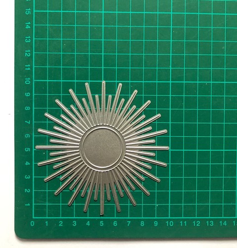Large sunburst hot foil plate - large,