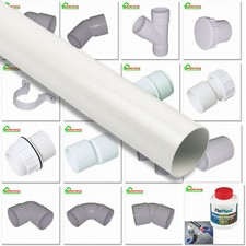 FLOPLAST 40mm SOLVENT WELD WASTE FITTINGS WHITE | MULTI LISTING |