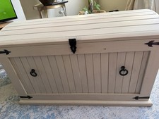 Rustic Wooden Storage Trunk