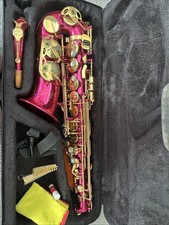 Pink Alto Saxophone with Hard Case Accessories