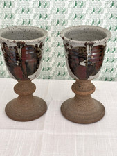 Pair of Vintage studio pottery
