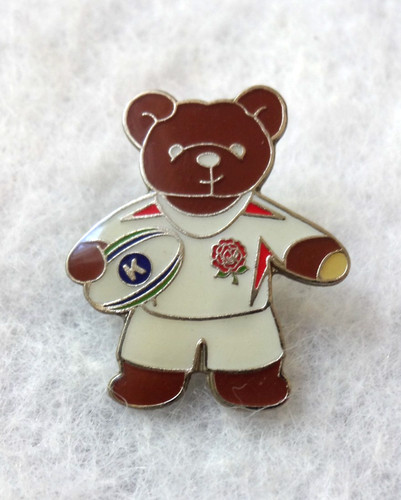 England rugby bear pin - bear,