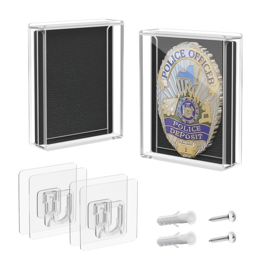 Acrylic badge display case - badge,