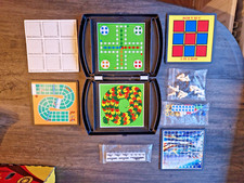 VINTAGE SNAKES AND LADDERS/LUDO/CHESS/IN A ROW BOARD GAME In Good Condition.